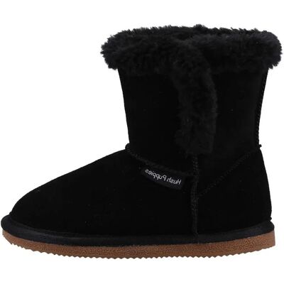 Hush Puppies Ashlynn Bootie Slipper - Black Hush Puppies Ashlynn Bootie Slipper - Black