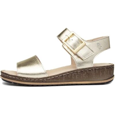 Hush Puppies Ellie Leather Wedges - gold Hush Puppies Ellie Leather Wedges - gold