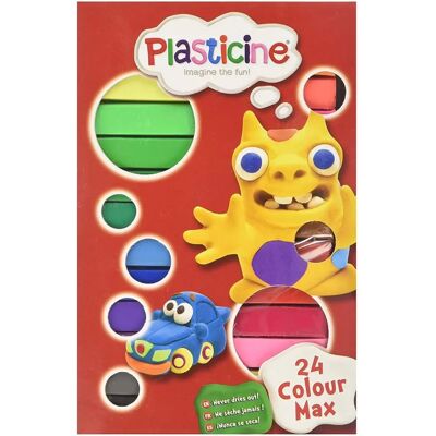 LatestBuy Plastiline 24 Couleurs Max Non Sèches Encourage Créativité & Imagination À partir de 5+ LatestBuy Plastiline 24 Couleurs Max Non Sèches Encourage Créativité & Imagination À partir de 5+