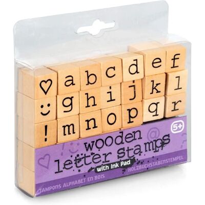 Tobar Houten Letters Stempels - Set van 26 stuks Tobar Houten Letters Stempels - Set van 26 stuks