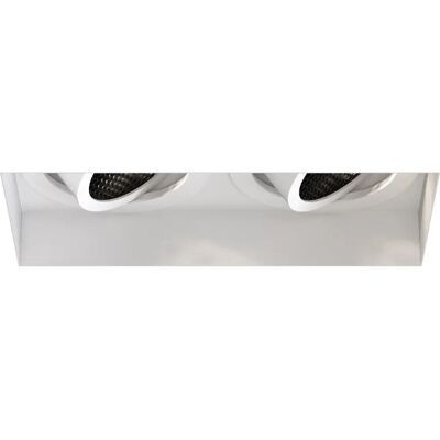Downlight ajustable double GU10 Astro Lighting - Intérieur, Blanc, 2x6W - Publicité Downlight ajustable double GU10 Astro Lighting - Intérieur, Blanc, 2x6W - Publicité