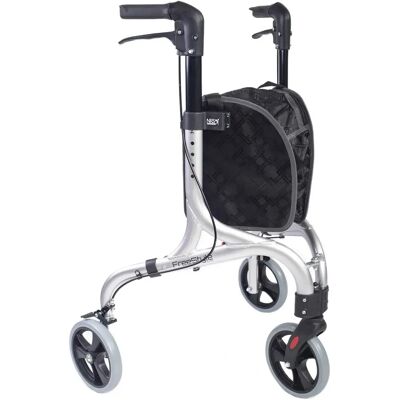 NRS Healthcare Freestyle Rollateur à 3 Roues - Argent - Marches & Rollators NRS Healthcare Freestyle Rollateur à 3 Roues - Argent - Marches & Rollators