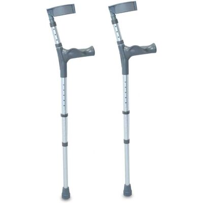 NRS Healthcare Comfort Grip Adjustable Crutches - Pair - Long - Walking Sticks & Crutches NRS Healthcare Comfort Grip Adjustable Crutches - Pair - Long - Walking Sticks & Crutches