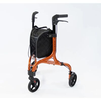 NRS Healthcare Freestyle 3 Wheel Rollator - Orange - Walking Frames & Rollators NRS Healthcare Freestyle 3 Wheel Rollator - Orange - Walking Frames & Rollators