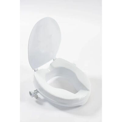 Asiento elevador de inodoro Linton Plus de NRS Healthcare - 50mm Asiento elevador de inodoro Linton Plus de NRS Healthcare - 50mm