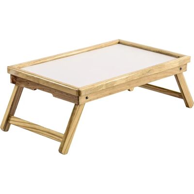 NRS Healthcare Plateau de lit en bois clair réglable - Table pour chaise et lit NRS Healthcare Plateau de lit en bois clair réglable - Table pour chaise et lit