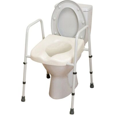 NRS Healthcare Mowbray Toilettensitz & Rahmen Lite - Unterstützend, Verstellbar, Vorgefertigt NRS Healthcare Mowbray Toilettensitz & Rahmen Lite - Unterstützend, Verstellbar, Vorgefertigt