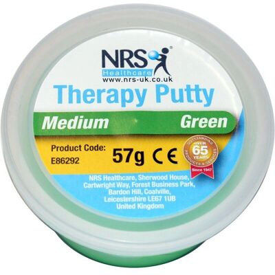 NRS Healthcare Hand Exercise Putty - Medium - 57g - Resistance Spectrum NRS Healthcare Hand Exercise Putty - Medium - 57g - Resistance Spectrum