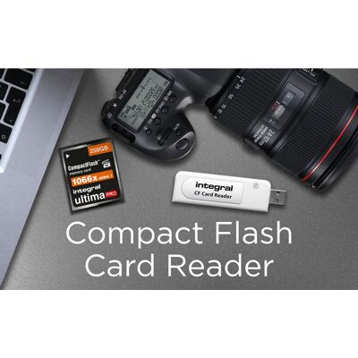 Lecteur de cartes CF USB 2.0 Integral - Blanc - Lecteur de cartes - Publicité Lecteur de cartes CF USB 2.0 Integral - Blanc - Lecteur de cartes - Publicité