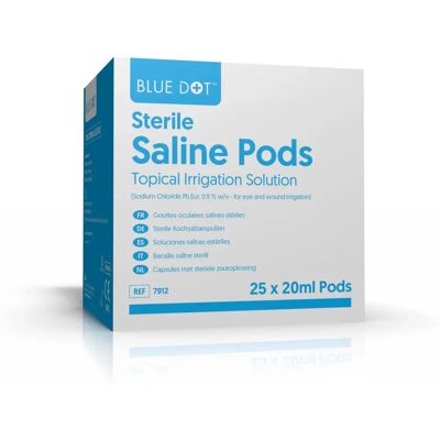 RVFM 7912 Eye Wash Solution - Sterile Saline 20ml Pack of 25 RVFM 7912 Eye Wash Solution - Sterile Saline 20ml Pack of 25