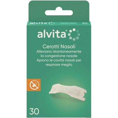 Alvita Cerotto Nasale - Migliora Respirazione & Sonno - 30 pz Alvita Cerotto Nasale - Migliora Respirazione & Sonno - 30 pz