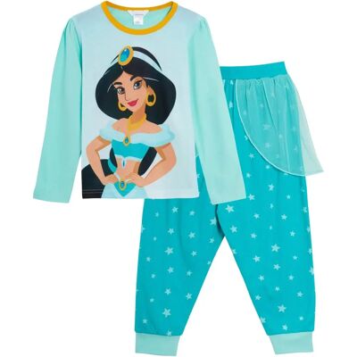Pijamas Disney para meninas Jasmine - Pijamas de comprimento total para 3-4 anos Pijamas Disney para meninas Jasmine - Pijamas de comprimento total para 3-4 anos