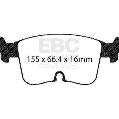 Ebc Yellowstuff Pastilhas de Freio - Frontal para VW Tiguan, Skoda Superb, Caddy, Golf Ebc Yellowstuff Pastilhas de Freio - Frontal para VW Tiguan, Skoda Superb, Caddy, Golf