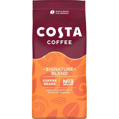 Grains de café Costa Signature Blend - Lot de 3 - 600g Mocha Italia - Publicité Grains de café Costa Signature Blend - Lot de 3 - 600g Mocha Italia - Publicité