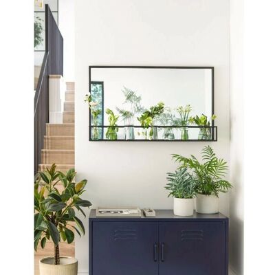 Garden Trading Sapperton Wide Mirror - Black - Mirror Garden Trading Sapperton Wide Mirror - Black - Mirror