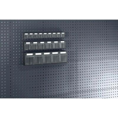 Bott Klarsichtmagazin - 6 Fächer - 600x96x112mm - Grau Bott Klarsichtmagazin - 6 Fächer - 600x96x112mm - Grau