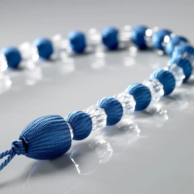 Livinluxury Bead and Crystal Curtain Tie Backs Blue - Curtain Tie Backs Livinluxury Bead and Crystal Curtain Tie Backs Blue - Curtain Tie Backs