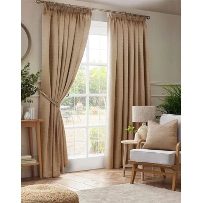 Livinluxury Madi Fully Lined Pencil Pleat Curtains Pair - Curtains Livinluxury Madi Fully Lined Pencil Pleat Curtains Pair - Curtains