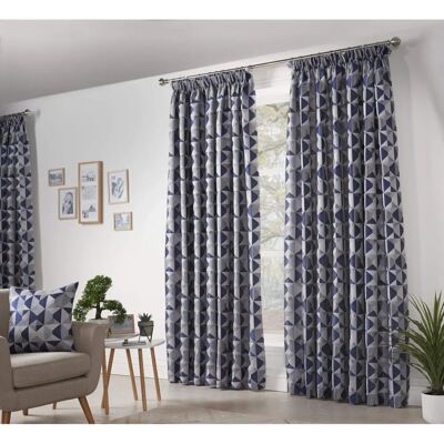 Alan Symonds Skandi Geometric Jacquard Vollständig gefütterte Vorhänge - Vorhänge Alan Symonds Skandi Geometric Jacquard Vollständig gefütterte Vorhänge - Vorhänge