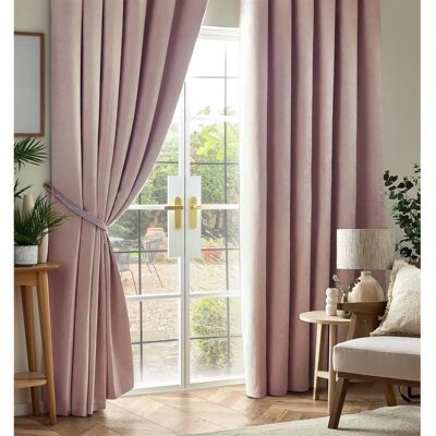 Chenille - Triple Woven - Pink - Blackout - Curtains Chenille - Triple Woven - Pink - Blackout - Curtains