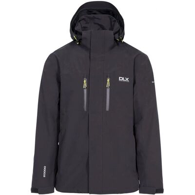 Kurtka wodoodporna DLX Oswalt dla mężczyzn, czarna, rozmiar 2XL Kurtka wodoodporna DLX Oswalt dla mężczyzn, czarna, rozmiar 2XL