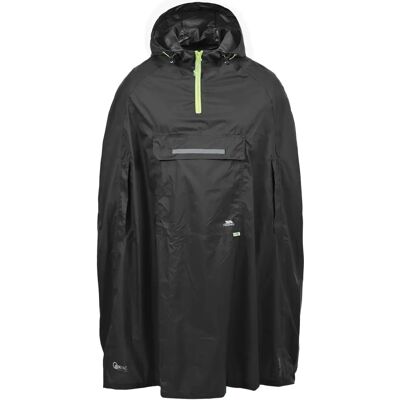 Poncho da pioggia impermeabile unisex Trespass QikPac - Nero Poncho da pioggia impermeabile unisex Trespass QikPac - Nero