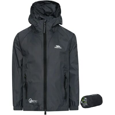 Trespass Kids Qikpac Graue Wasserdichte Jacke - 9-10 J. alt Trespass Kids Qikpac Graue Wasserdichte Jacke - 9-10 J. alt