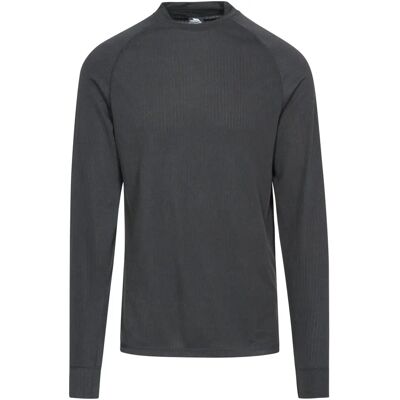 Trespass Flex360 Schwarzes Thermo-T-Shirt - Herren Langarm-Baselayer Trespass Flex360 Schwarzes Thermo-T-Shirt - Herren Langarm-Baselayer
