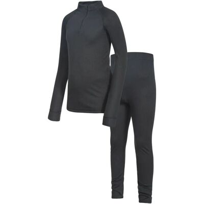 Conjunto térmico infantil Trespass Unite360 - Negro - 5-6 años Conjunto térmico infantil Trespass Unite360 - Negro - 5-6 años