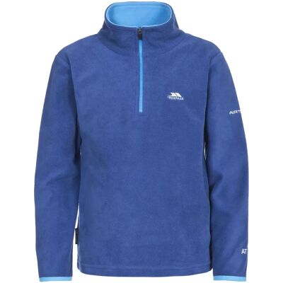 Trespass Etto Børne Halv-zip Fleece - Blå 5-6 år Trespass Etto Børne Halv-zip Fleece - Blå 5-6 år