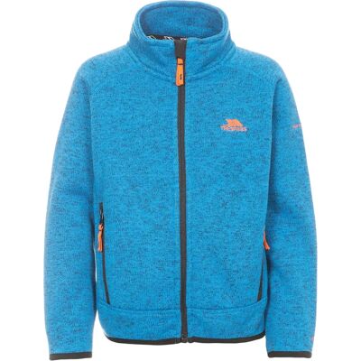 Trespass Mario Kinder Fleecejacke Blau Meliert - Jacke Trespass Mario Kinder Fleecejacke Blau Meliert - Jacke