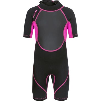 Muta da surf corta 3mm per ragazze Astor - Nero/Rosa - Bambini Muta da surf corta 3mm per ragazze Astor - Nero/Rosa - Bambini