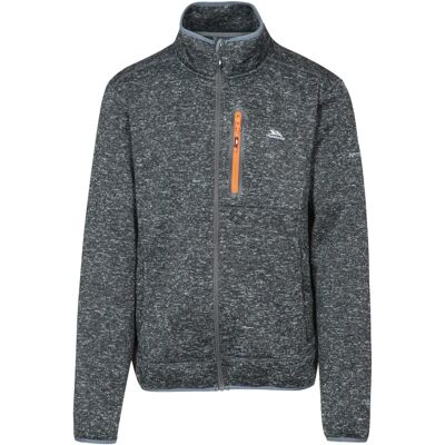Chaqueta de forro polar Trespass Bingham para hombres - Negro Marl Chaqueta de forro polar Trespass Bingham para hombres - Negro Marl