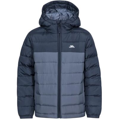 Trespass Oskar Black Padded Water Resistant Jacket - Kids Trespass Oskar Black Padded Water Resistant Jacket - Kids