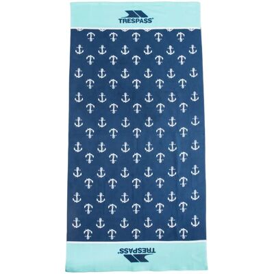 Trespass Hightide - Large Microfiber Beach Towel - Stylish Anchor Print Trespass Hightide - Large Microfiber Beach Towel - Stylish Anchor Print