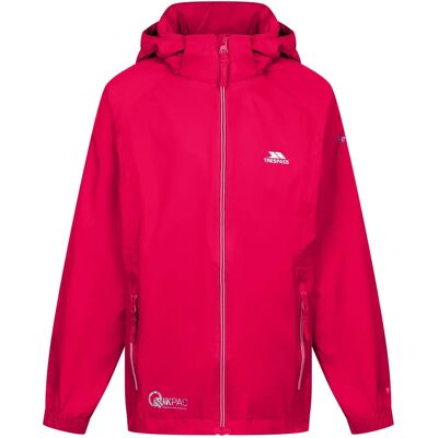 Giacca impermeabile per bambini Qikpac X di Trespass - Rosa - 3-4 Anni Giacca impermeabile per bambini Qikpac X di Trespass - Rosa - 3-4 Anni