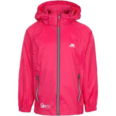 Trespass Pink Kids Waterproof Packaway Jacket - Boy's Qikpac X Trespass Pink Kids Waterproof Packaway Jacket - Boy's Qikpac X