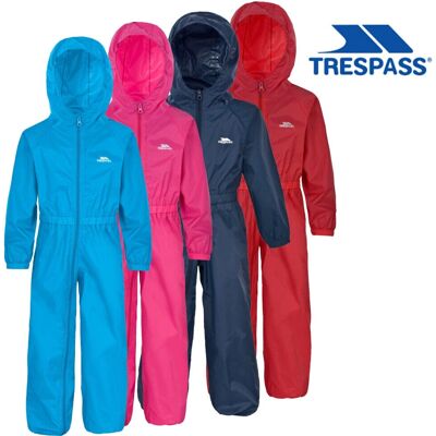 Tuta da Pioggia Bambini Trespass Impermeabile Grigio scuro - Tuta da pioggia Tuta da Pioggia Bambini Trespass Impermeabile Grigio scuro - Tuta da pioggia
