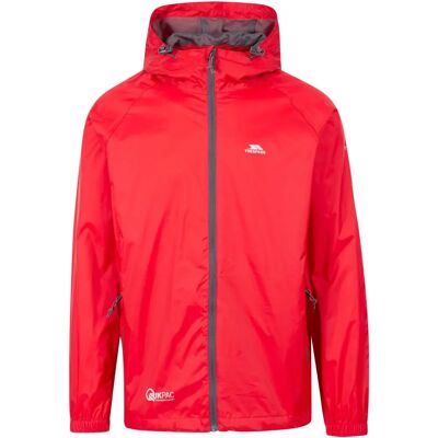 Veste Imperméable Pliable Trespass Qikpac - Rouge - Homme - Publicité Veste Imperméable Pliable Trespass Qikpac - Rouge - Homme - Publicité
