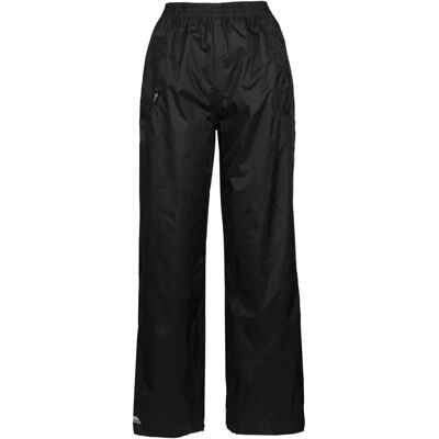 Pantaloni impermeabili pieghevoli Trespass Quikpack - Nero Pantaloni impermeabili pieghevoli Trespass Quikpack - Nero