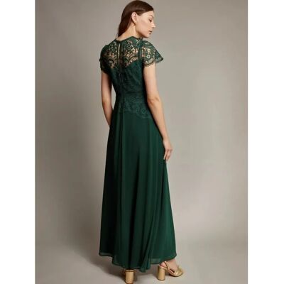 Robe Maxi Monsoon Monica - Verte - Dentelle Brodée - Publicité Robe Maxi Monsoon Monica - Verte - Dentelle Brodée - Publicité