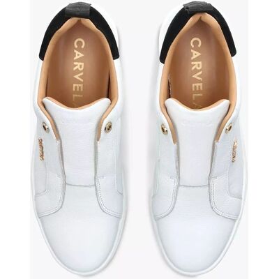 Carvela Connected Leather Platform Sneakers - White - Sneakers Carvela Connected Leather Platform Sneakers - White - Sneakers
