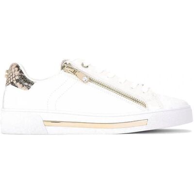Carvela Diamond Zip White Sneakers - Sneakers Carvela Diamond Zip White Sneakers - Sneakers