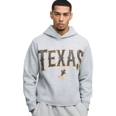 boohooMAN - Kastiger Western-Hoodie - Szary - M - Hoodie boohooMAN - Kastiger Western-Hoodie - Szary - M - Hoodie
