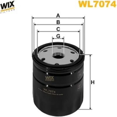 Wix Filters Wl7074 - Auto Filter Wix Filters Wl7074 - Auto Filter