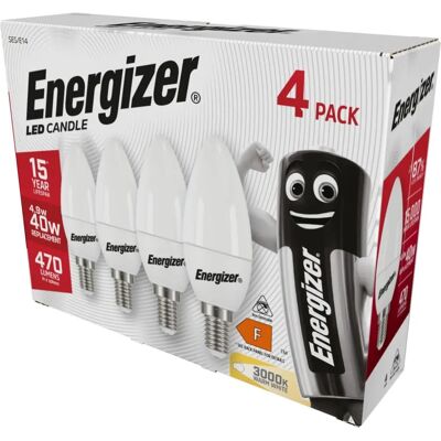 Ampoule LED Energizer SES E14 Cire Opale Non Dimmable - Ampoule LED - Publicité Ampoule LED Energizer SES E14 Cire Opale Non Dimmable - Ampoule LED - Publicité