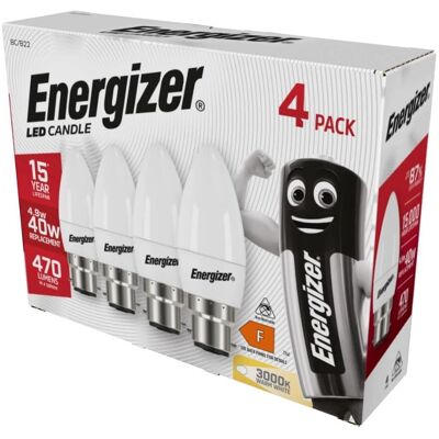 Ampoule LED Energizer S14331 Blanc Chaud - Non Dimmable - Pack de 4 - Publicité Ampoule LED Energizer S14331 Blanc Chaud - Non Dimmable - Pack de 4 - Publicité