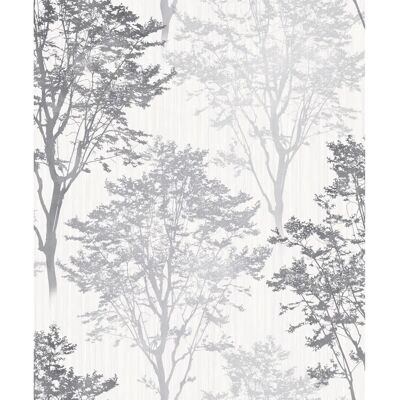 Arthouse Wildwood Mono White Glitter Vinyl Paste - Wallpaper Arthouse Wildwood Mono White Glitter Vinyl Paste - Wallpaper