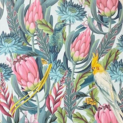 Arthouse Rainforest Escape Design Green Pink Paste Vinyl Wallpaper - Wallpaper Arthouse Rainforest Escape Design Green Pink Paste Vinyl Wallpaper - Wallpaper