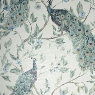 Arthouse Keeka Peacock Floral Wallpaper - Wallpaper Arthouse Keeka Peacock Floral Wallpaper - Wallpaper